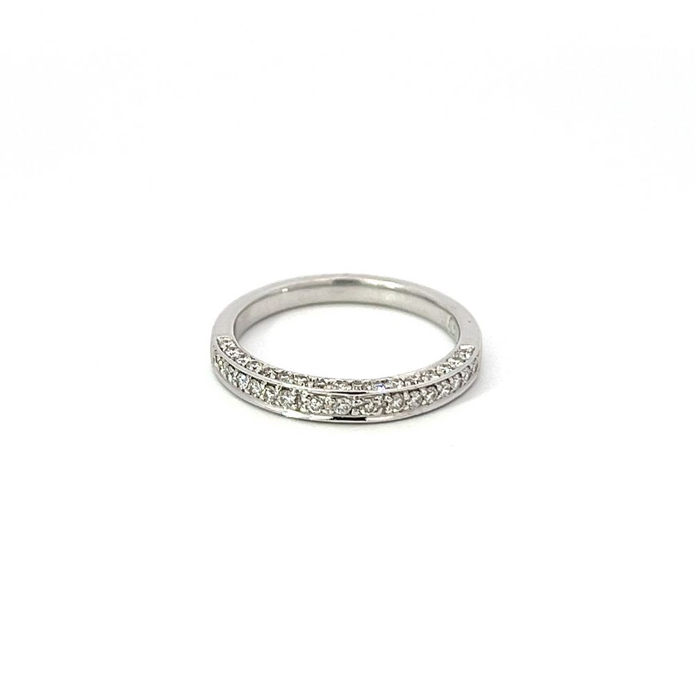 Quorra Pave Diamond Band in 18ct White Gold