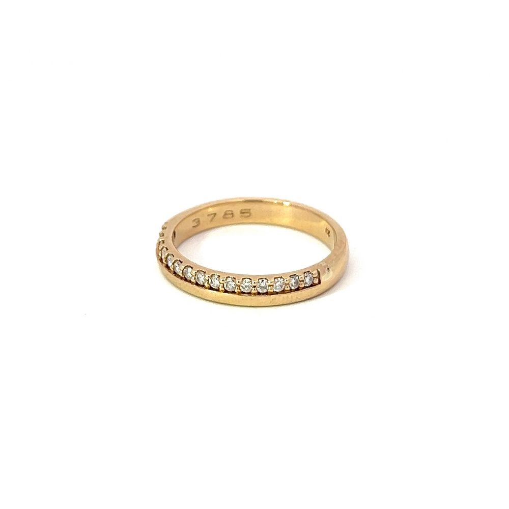 Half-Band Diamond Eternity Ring in Yellow Gold