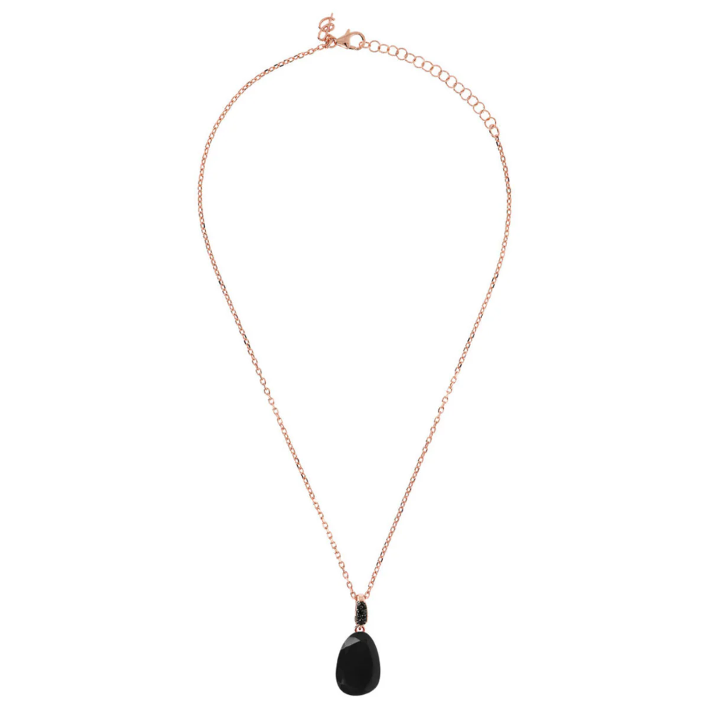 Bronzallure Preziosa Black Spinel CZ Necklace