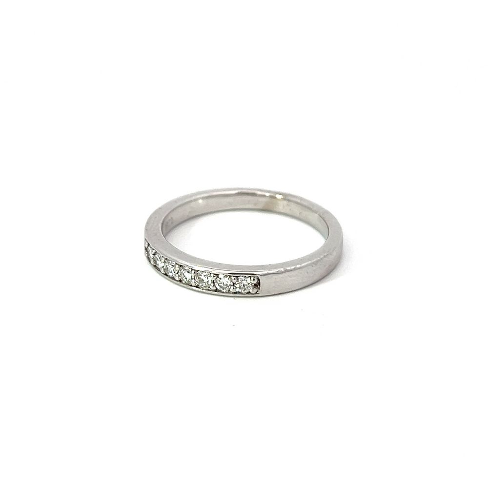 Diamond Channel Set Band in 18ct White Gold