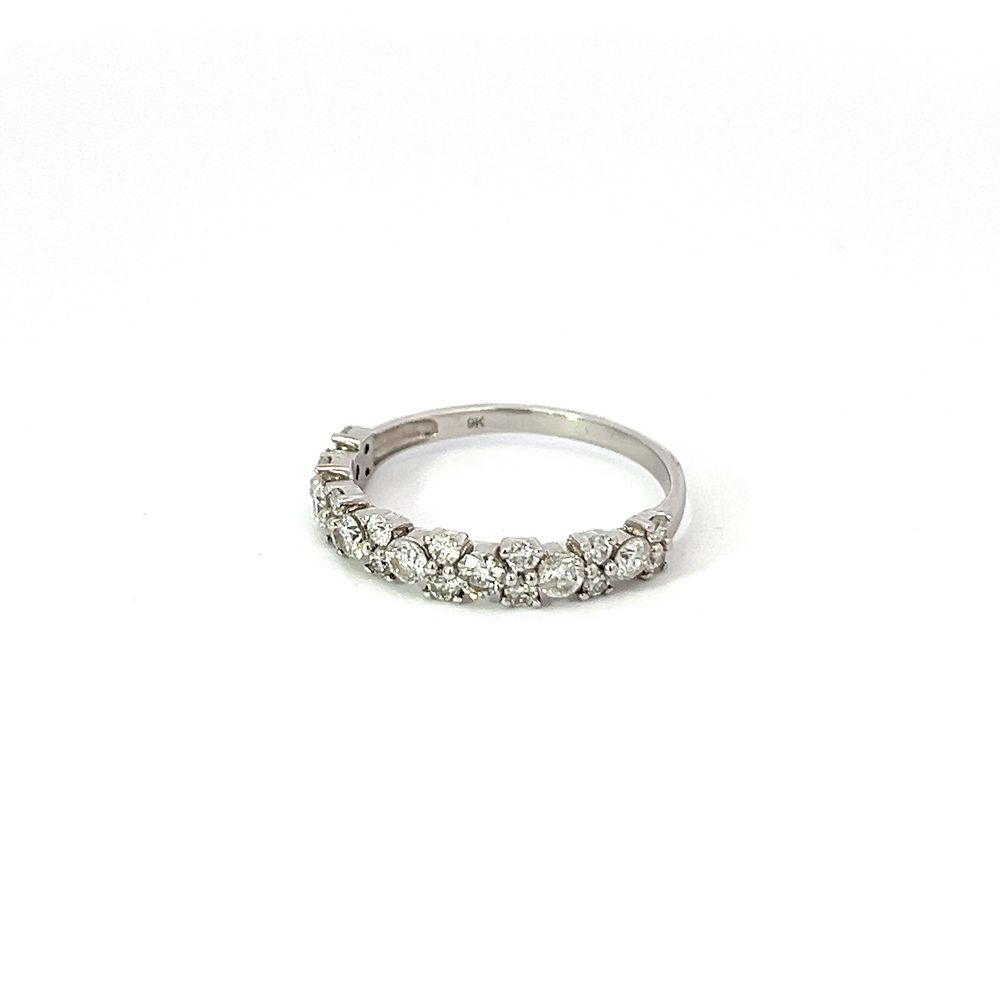 Diamond Multi Stone Band in White Gold