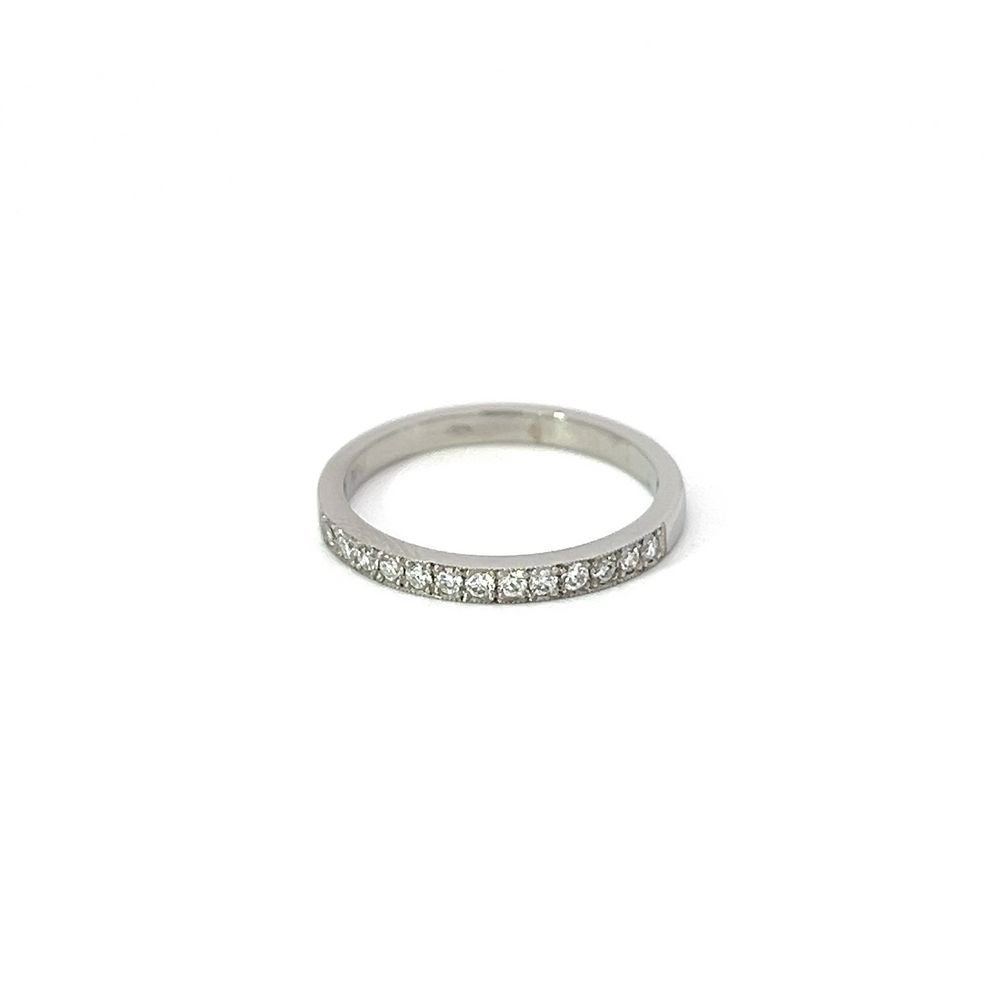 Diamond Half Band in 18ct White Gold