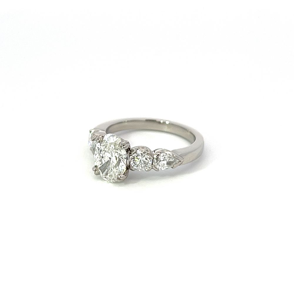 2.36tcw Multi-Shape Diamond Ring in Platinum