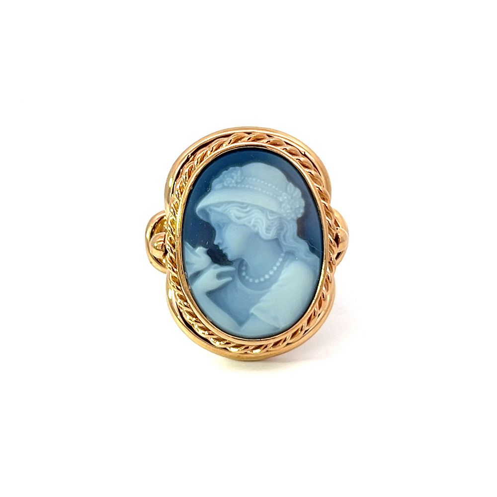 Handmade 7.73ct Sardonyx Cameo Ring