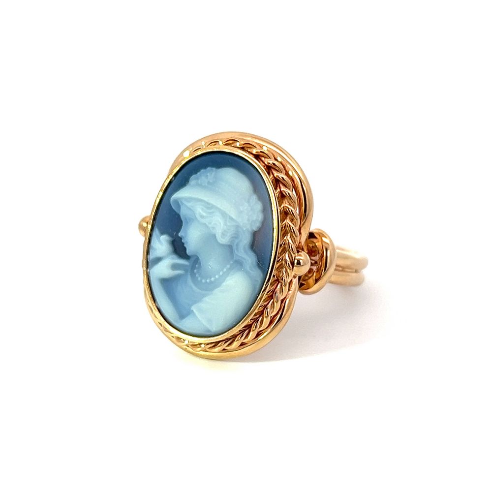 Handmade 7.73ct Sardonyx Cameo Ring