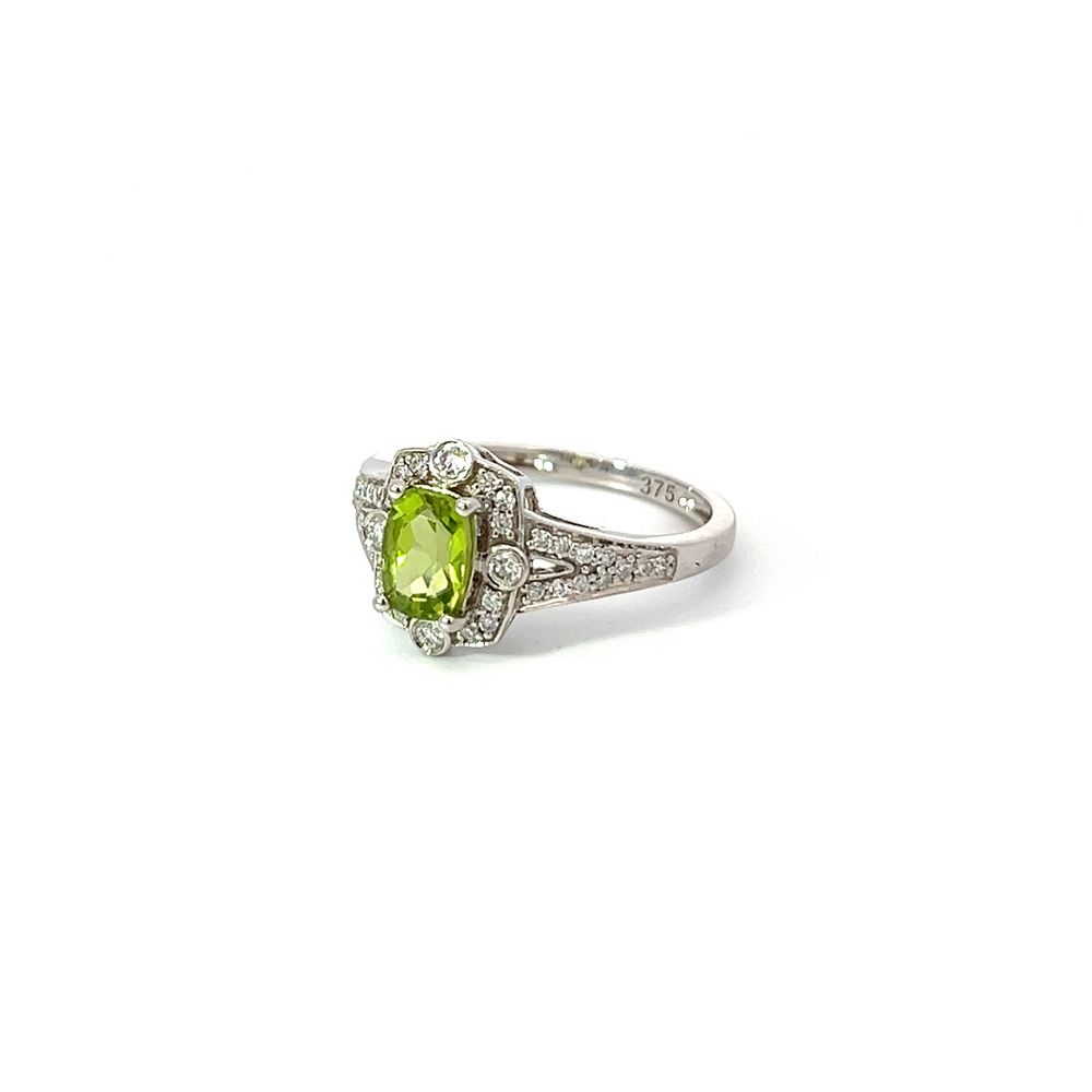 Peridot & Diamond Multi Stone Ring