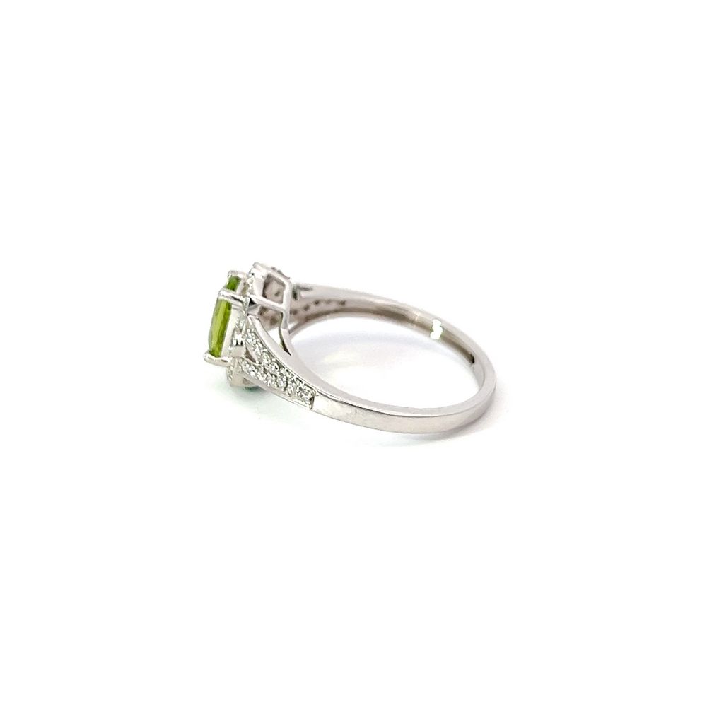 Peridot & Diamond Multi Stone Ring