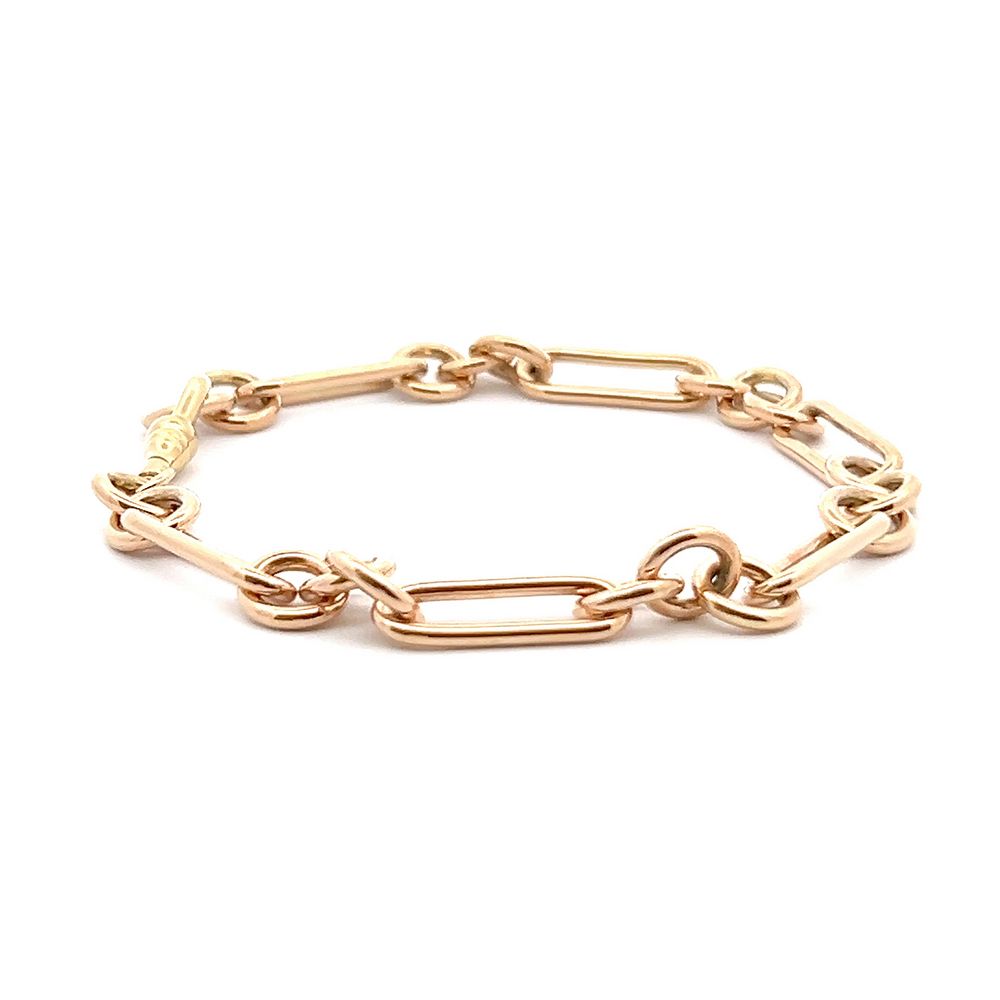 9ct Yellow Gold Paperclip Bracelet