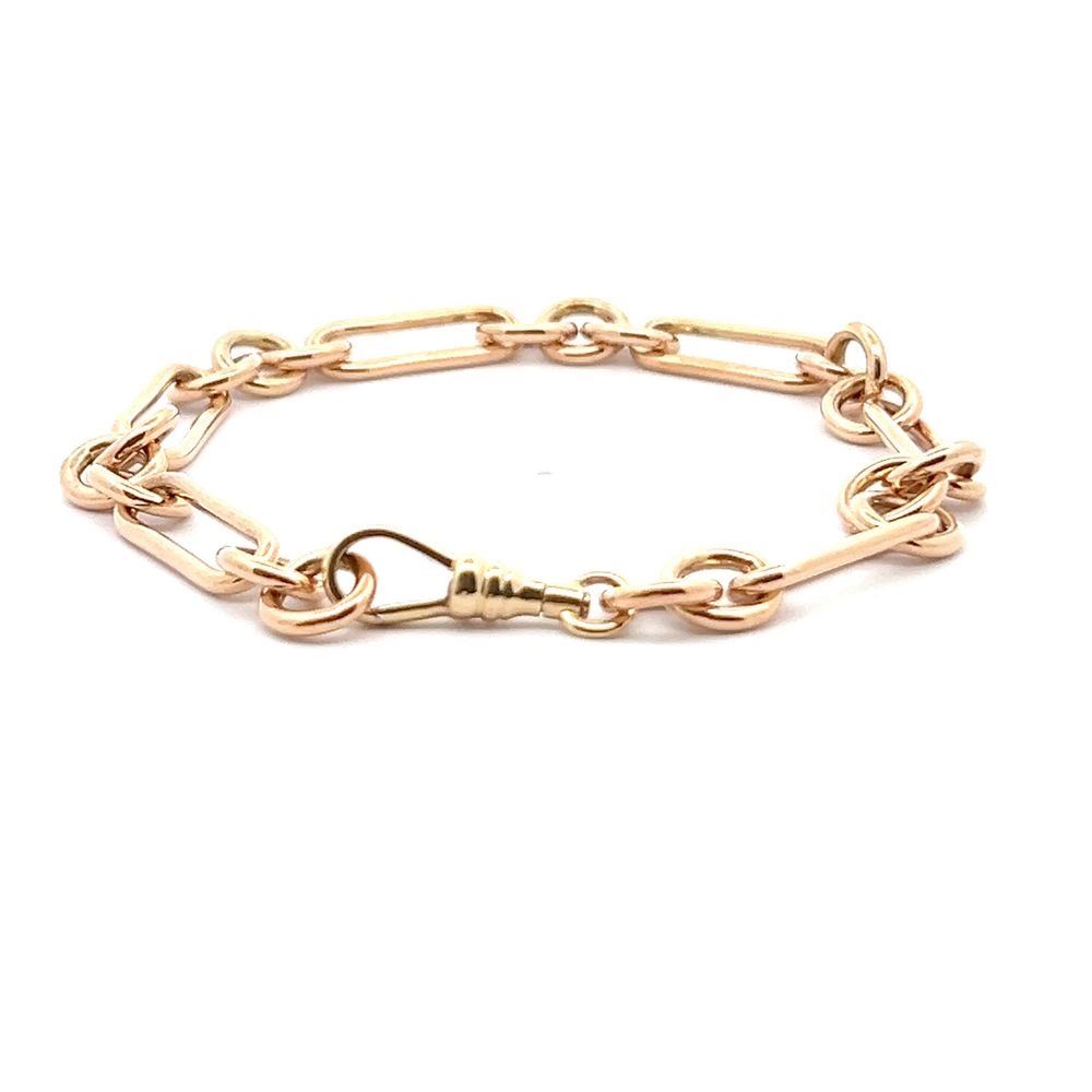 9ct Yellow Gold Paperclip Bracelet