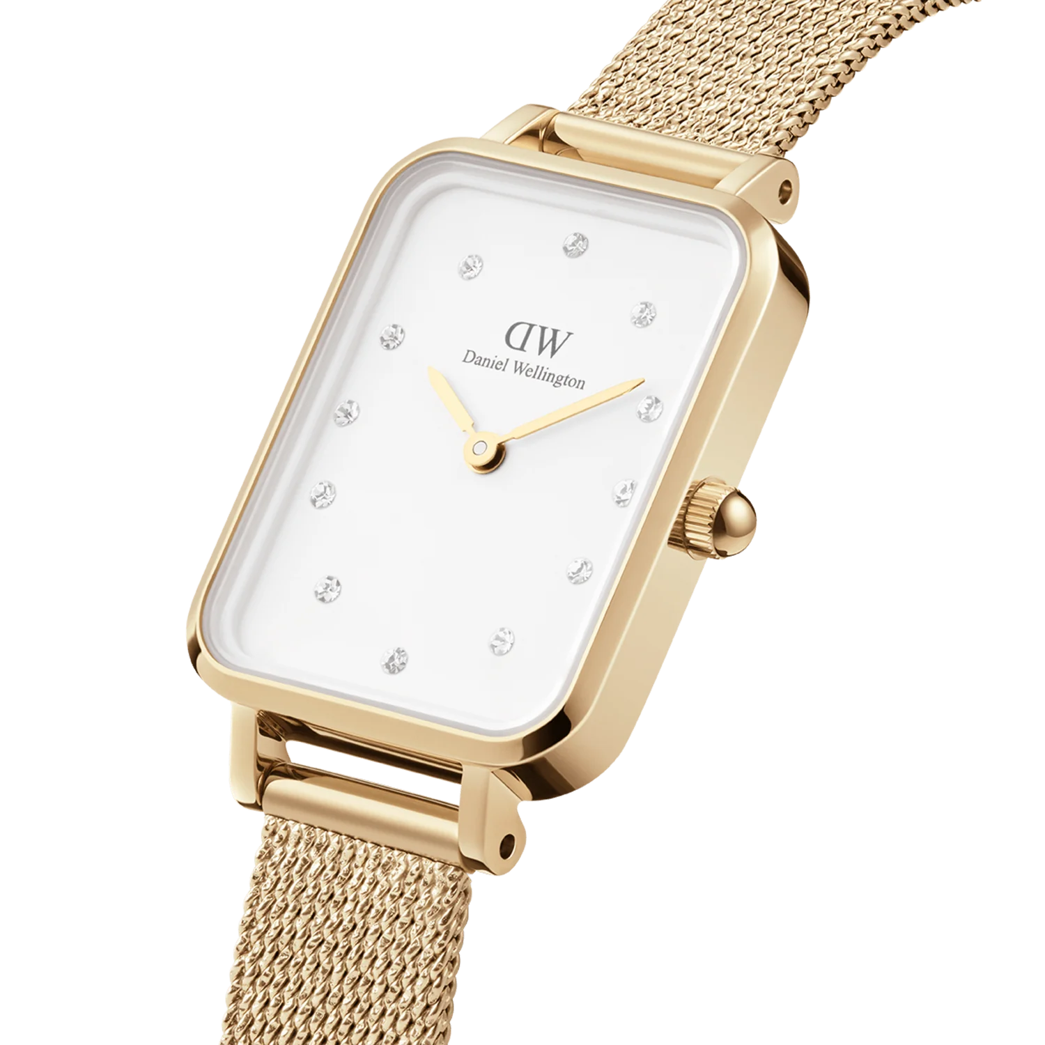 DW Quadro Lumine Pressed Watch in Evergold - 20mm x 26mm