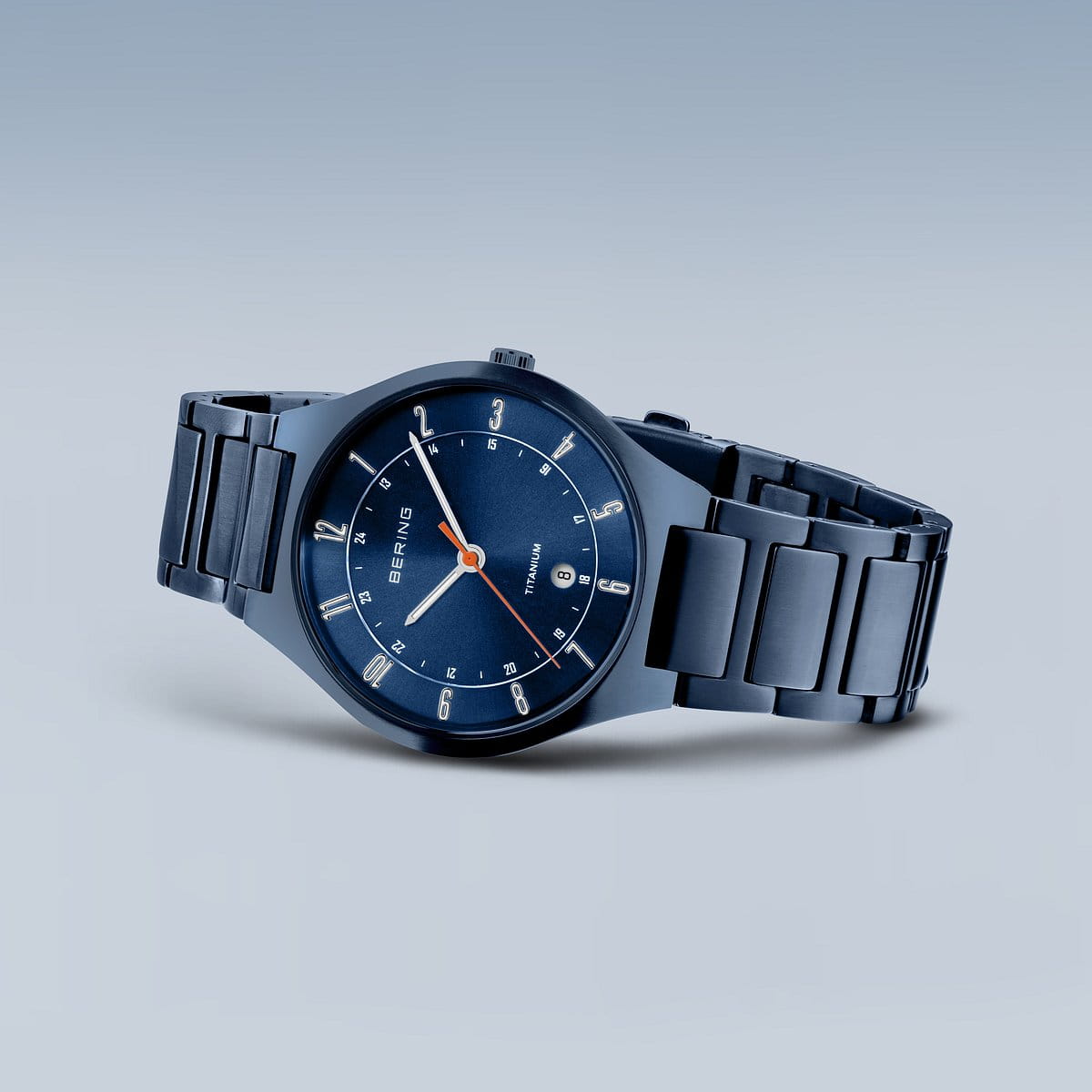 BERING Titanium Matte Blue Men's Watch