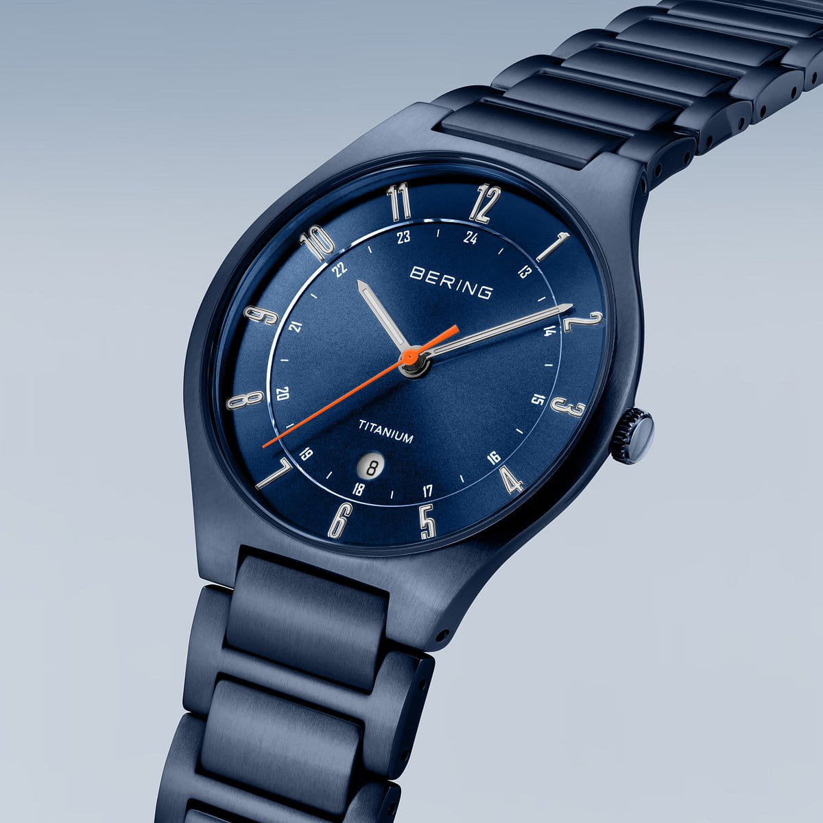 BERING Titanium Matte Blue Men's Watch