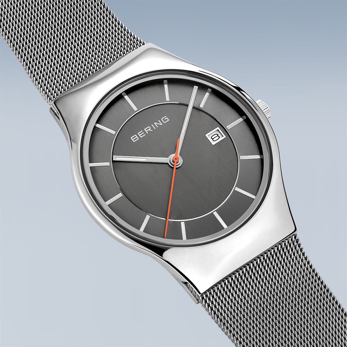 BERING Classic Polished Grey Men's Watch