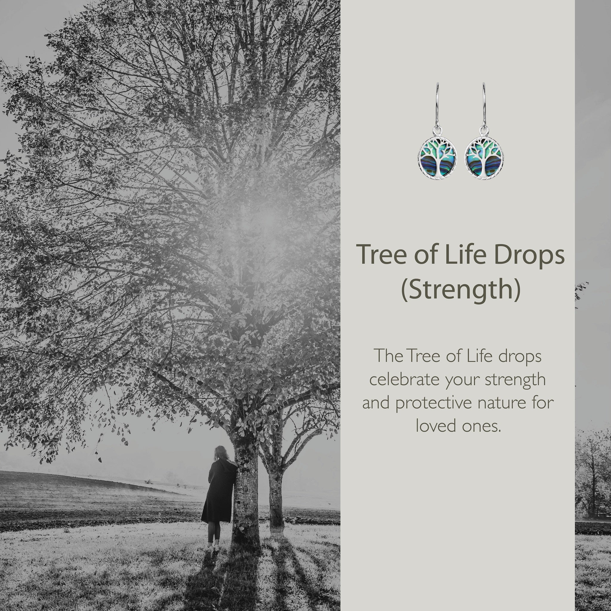 Evolve Tree of Life Drop Earrings (Strength)