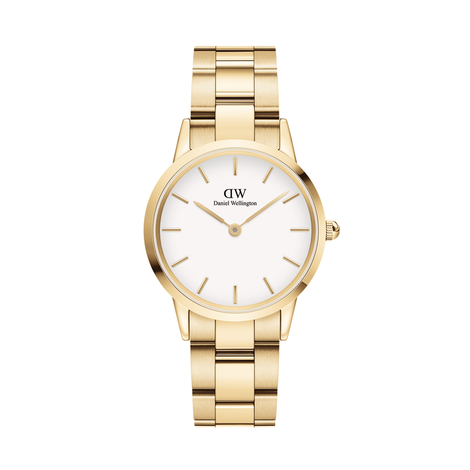 DW Iconic Link Watch in Gold/White - 32mm