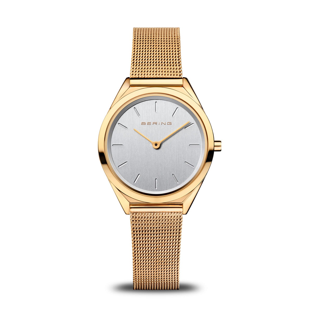 BERING Ultra Slim Polished Gold Unisex Watch