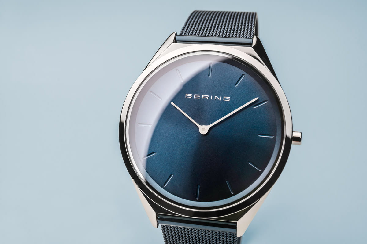 BERING Ultra Slim Polished Silver Unisex Watch