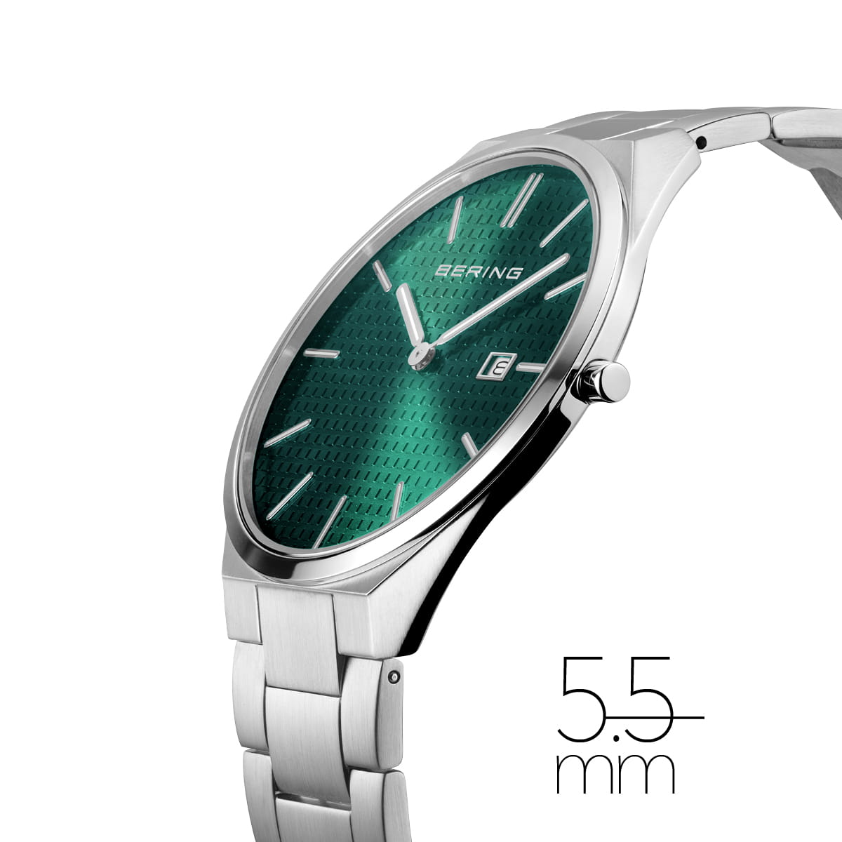 Bering Gents Green Sunray Dial Watch