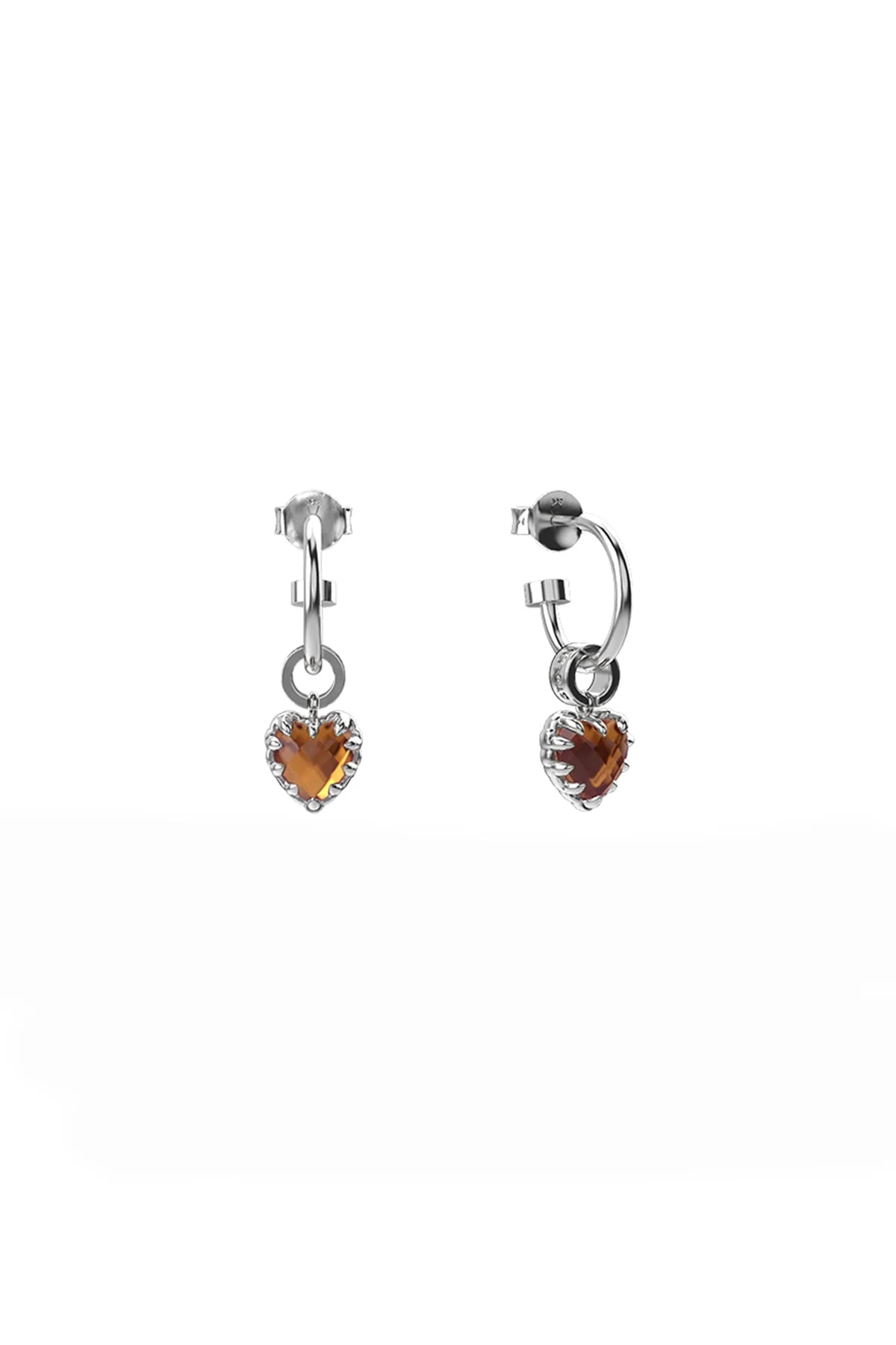 Stolen Girlfriends Club Love Anchor Earrings in Citrine