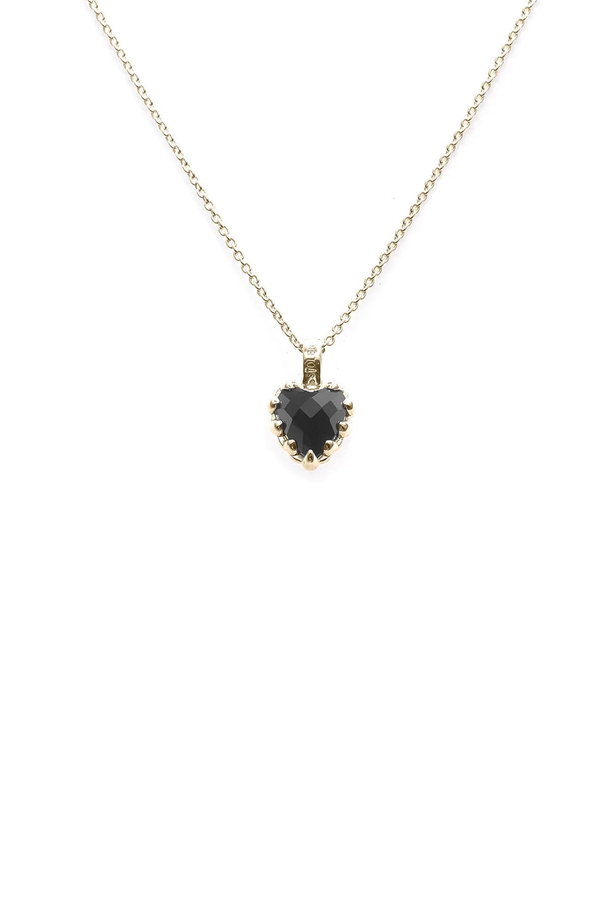 Stolen Girlfriends Club Mini Love Claw Necklace - Onyx Gold Plated