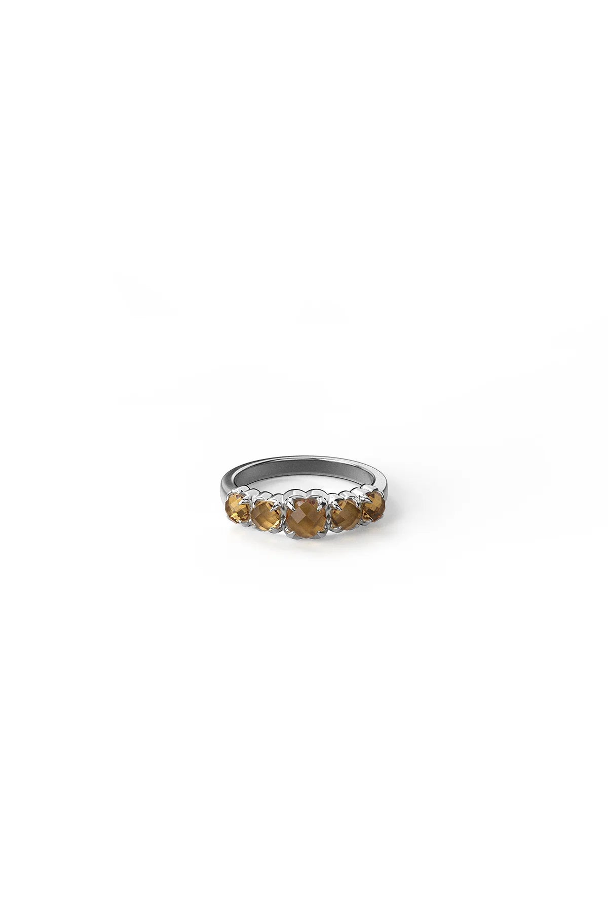 Stolen Girlfriends Club Halo Cluster Ring in Citrine