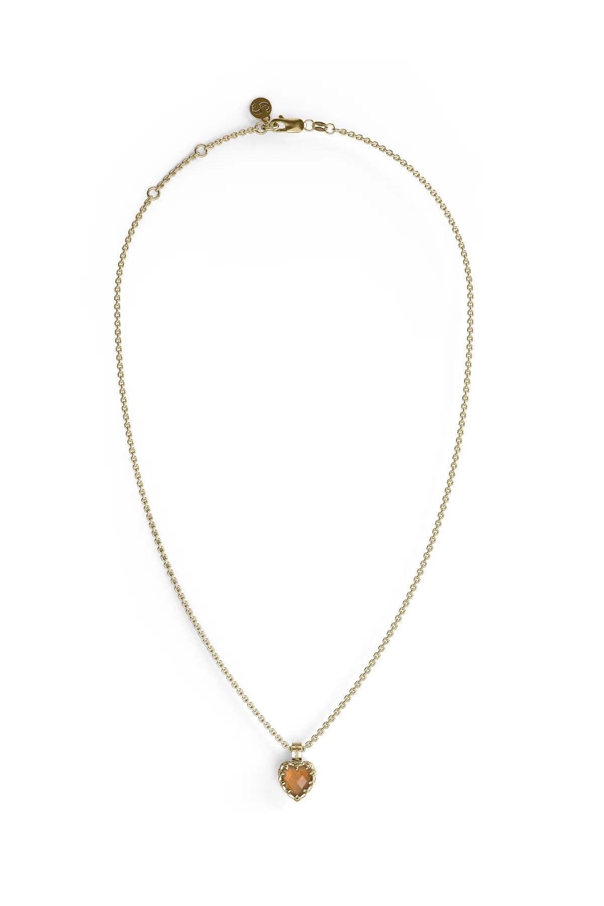 Stolen Girlfriends Club Gold Plated Love Claw Necklace in Citrine