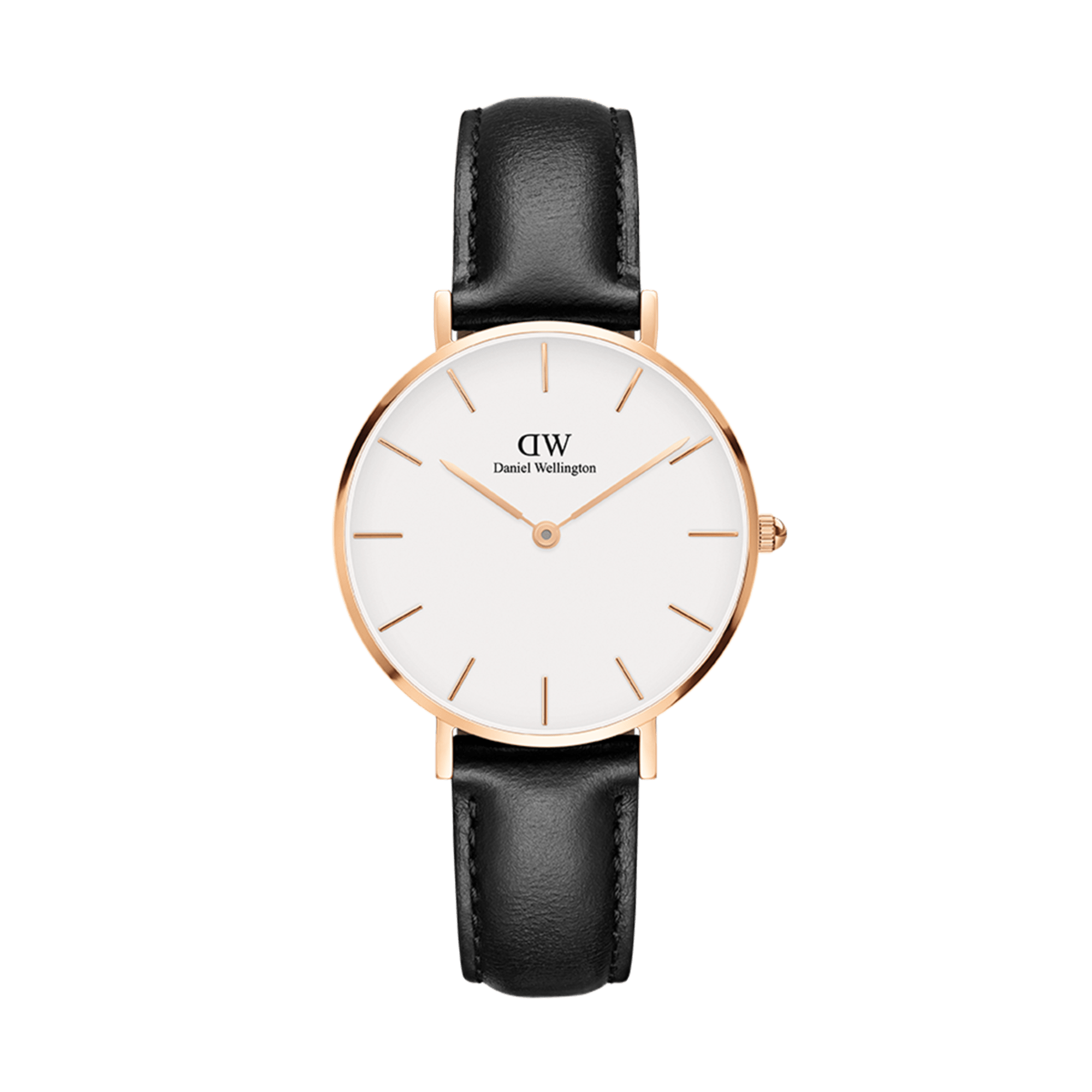 DW Petite Sheffield Watch in Rose Gold/Black - 28mm