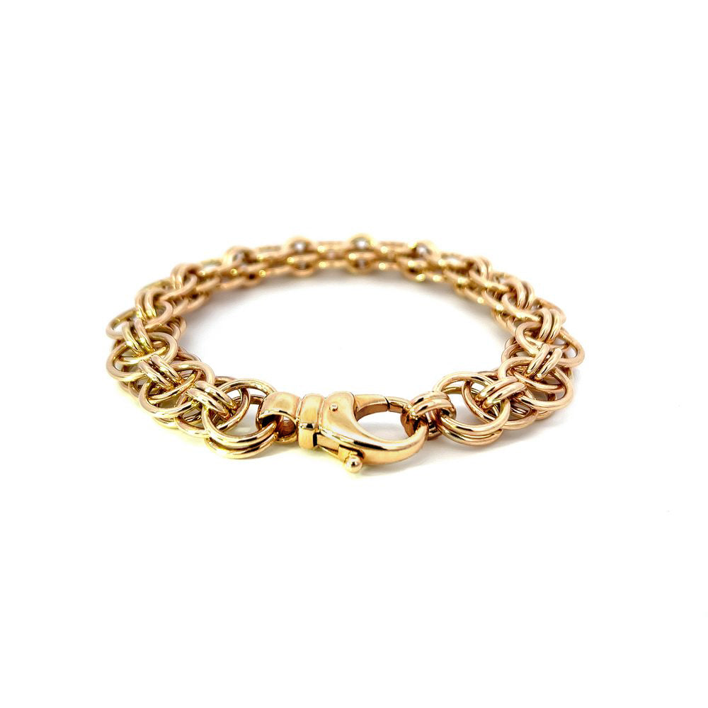 Handmade 9ct Yellow Gold Celtic Link Bracelet