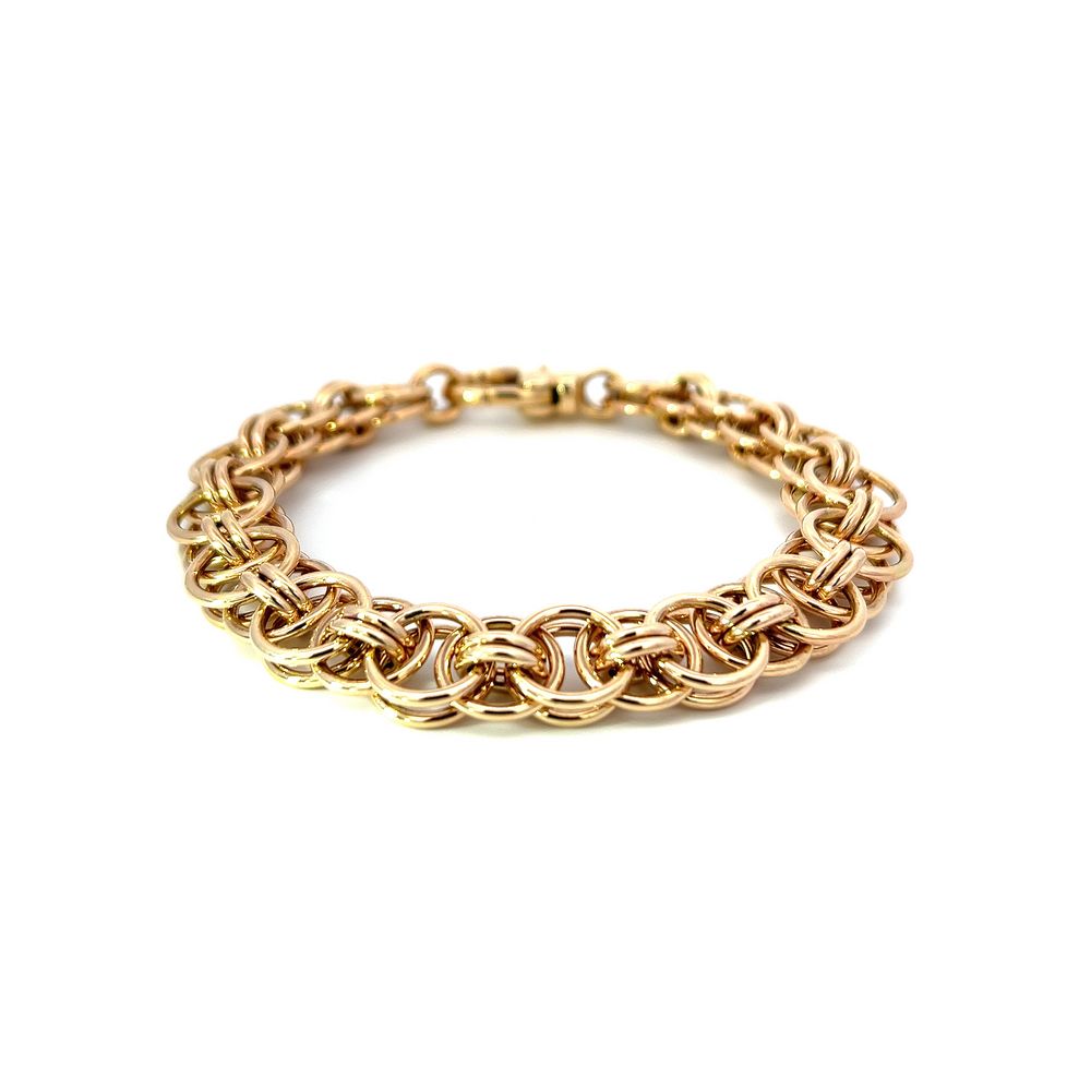 Handmade 9ct Yellow Gold Celtic Link Bracelet