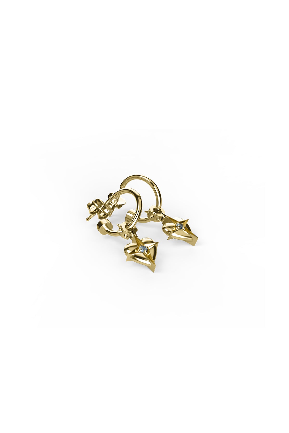 Stolen Girlfriends Club Celestial Heart Anchor Sleepers - Gold Plated