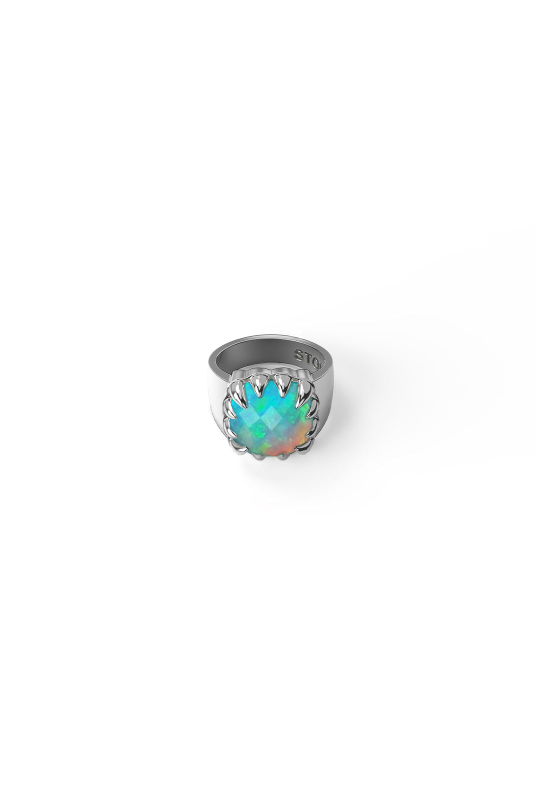 Stolen Girlfriends Club Claw Ring Bello Opal