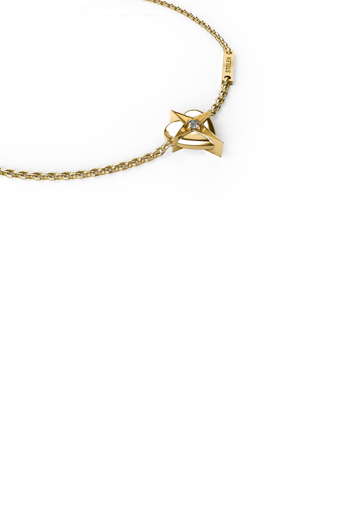 Stolen Girlfriends Club Celestial Heart Bracelet - Gold Plated