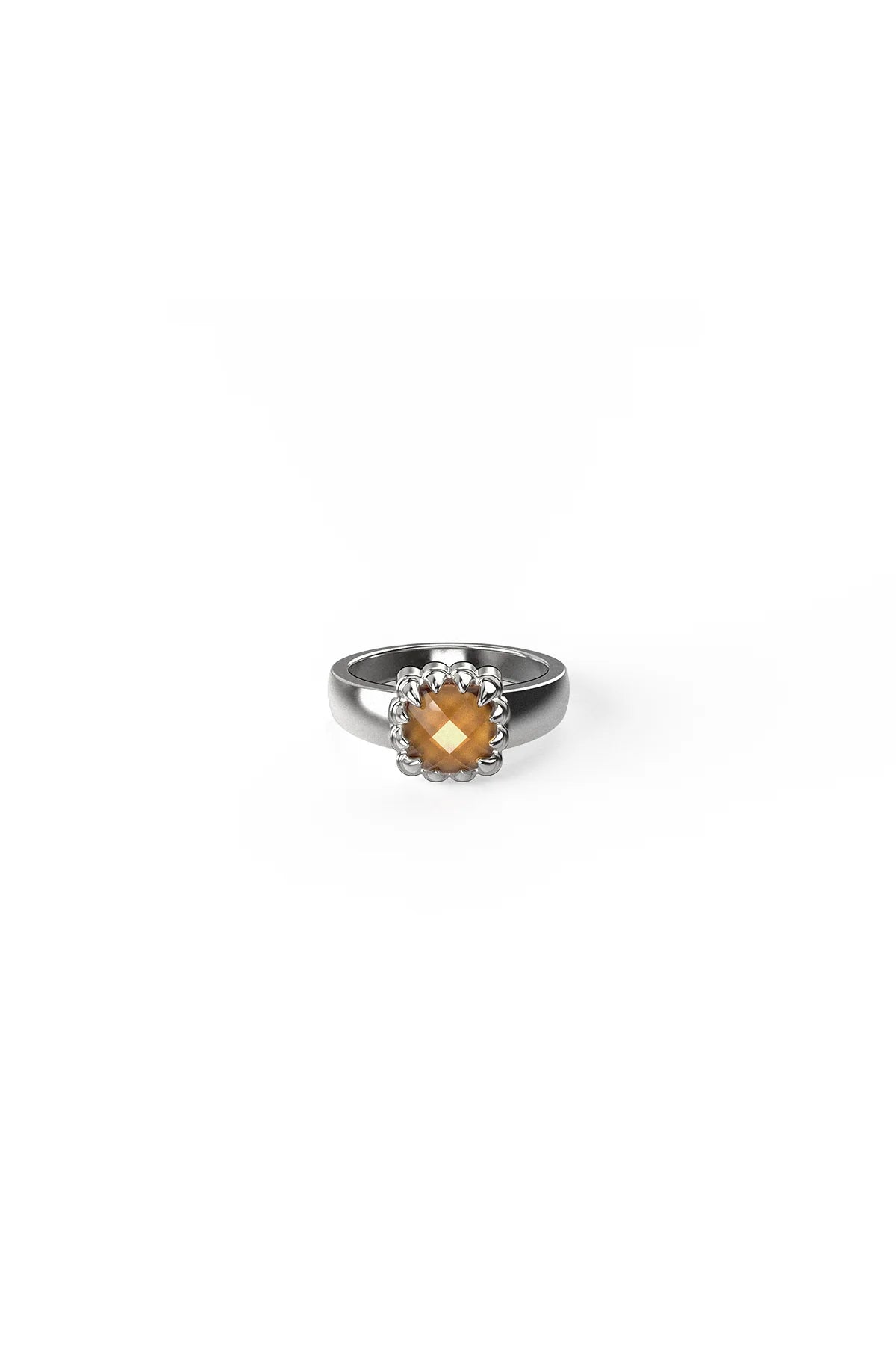 Stolen Girlfriends Club Baby Claw Ring in Citrine