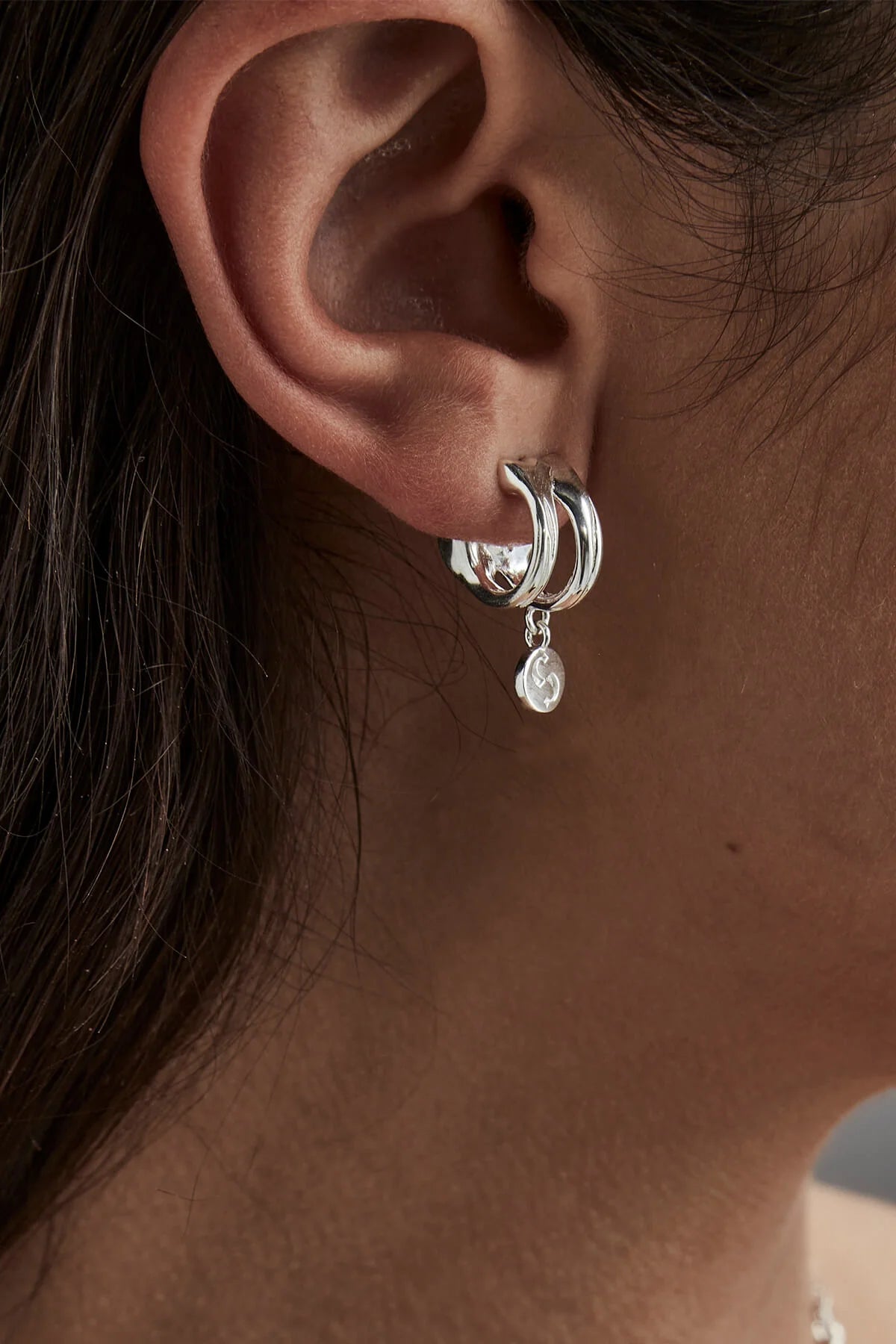 Stolen Girlfriends Club Skeletal Hoop Earrings