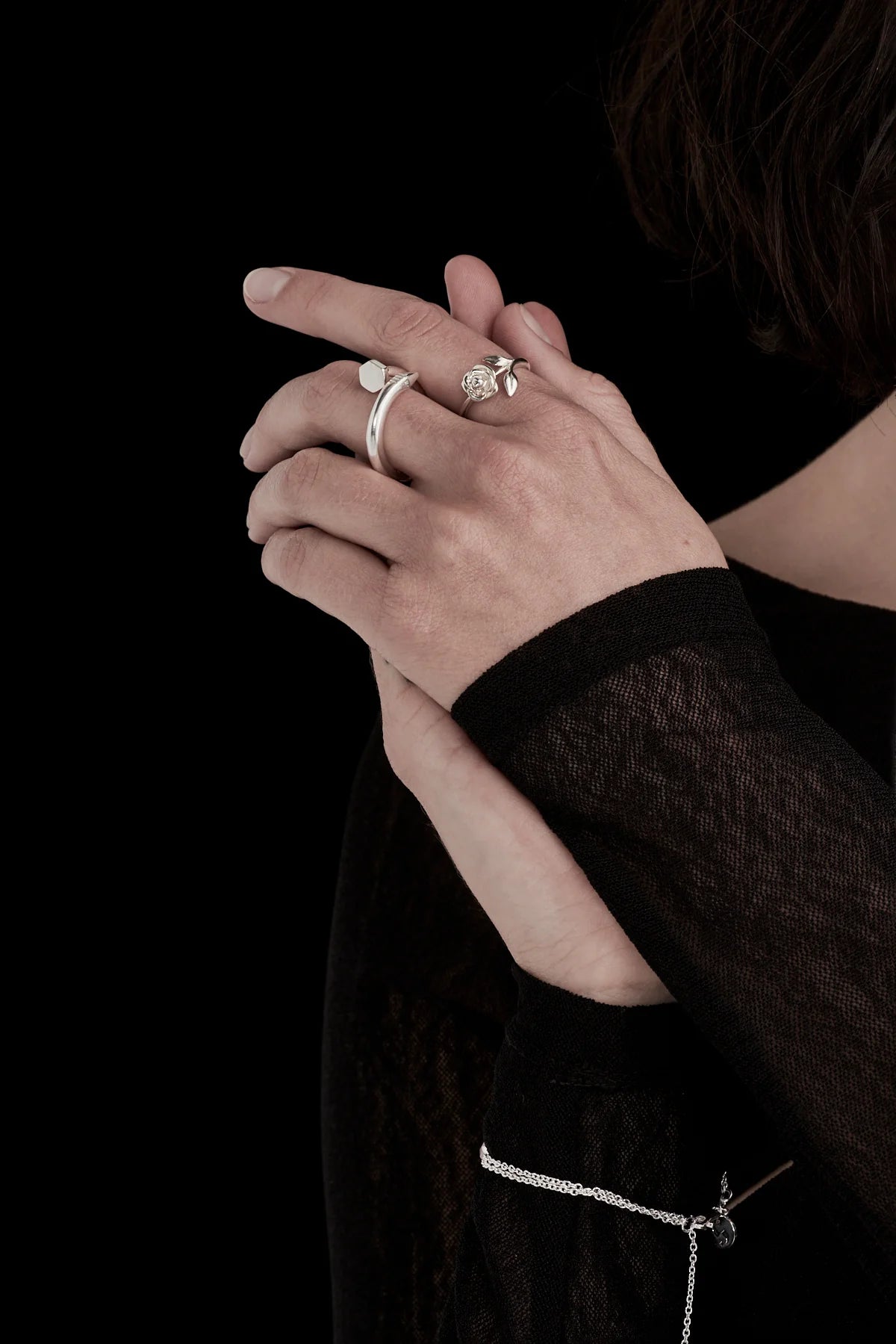 Stolen Girlfriends Club Stem Rose Ring