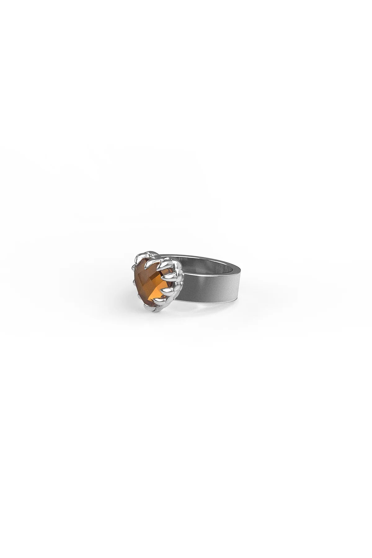 Stolen Girlfriends Club Love Claw Ring in Citrine