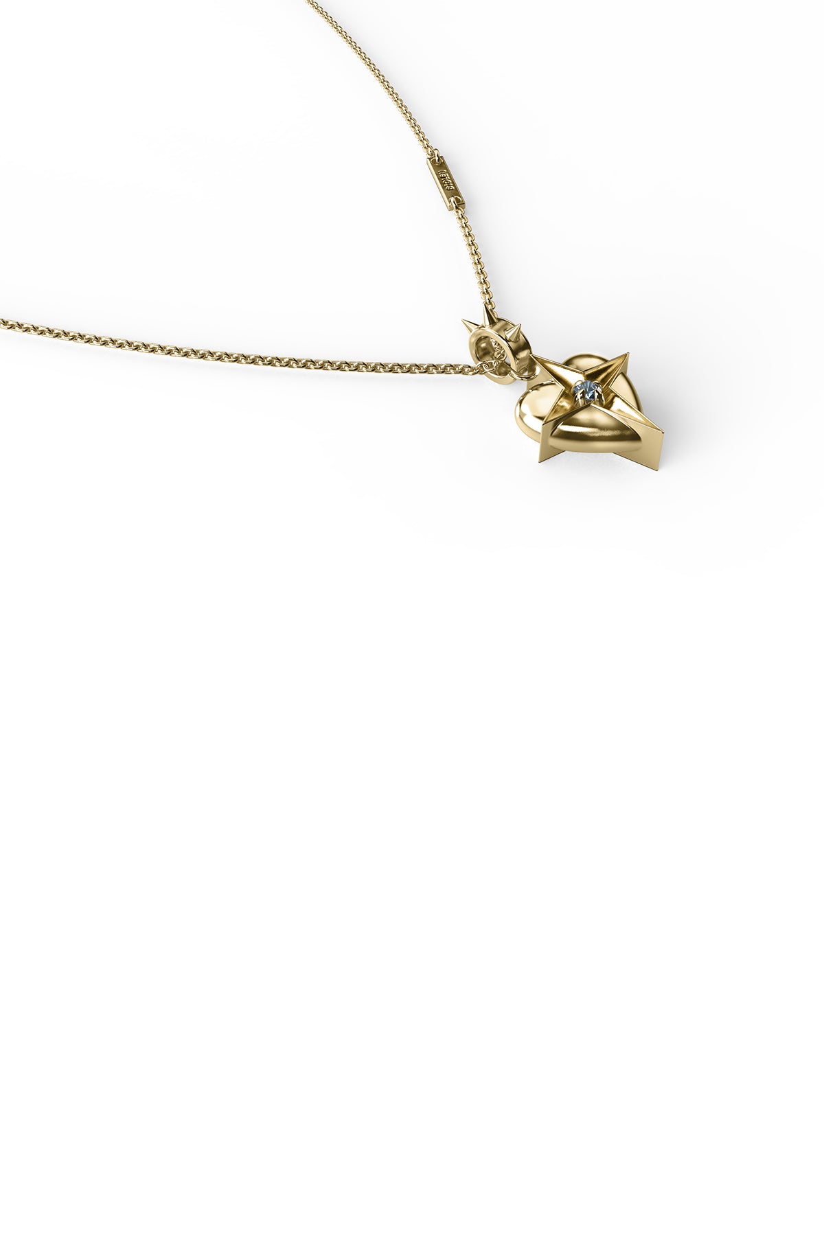 Stolen Girlfriends Club Celestial Heart Necklace - Gold Plated