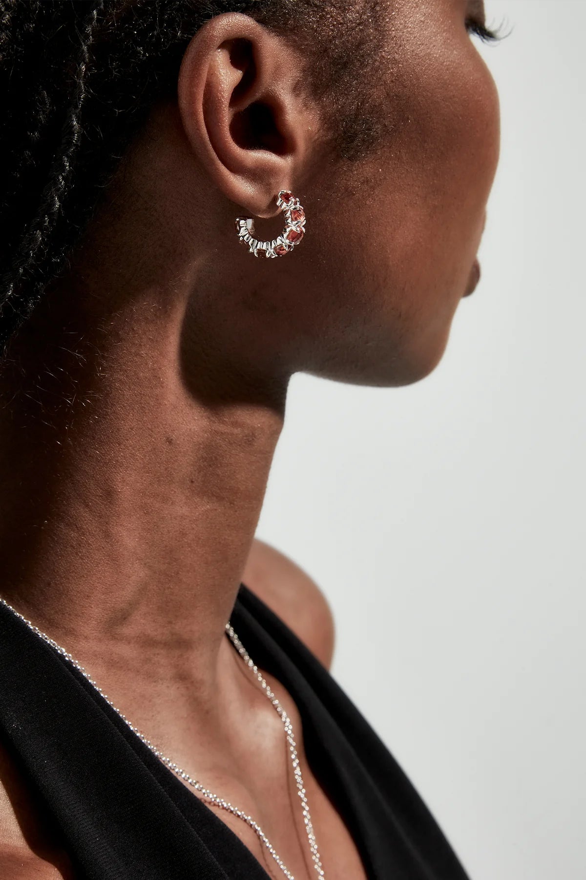 Stolen Girlfriends Club Halo Cluster Earrings in Citrine