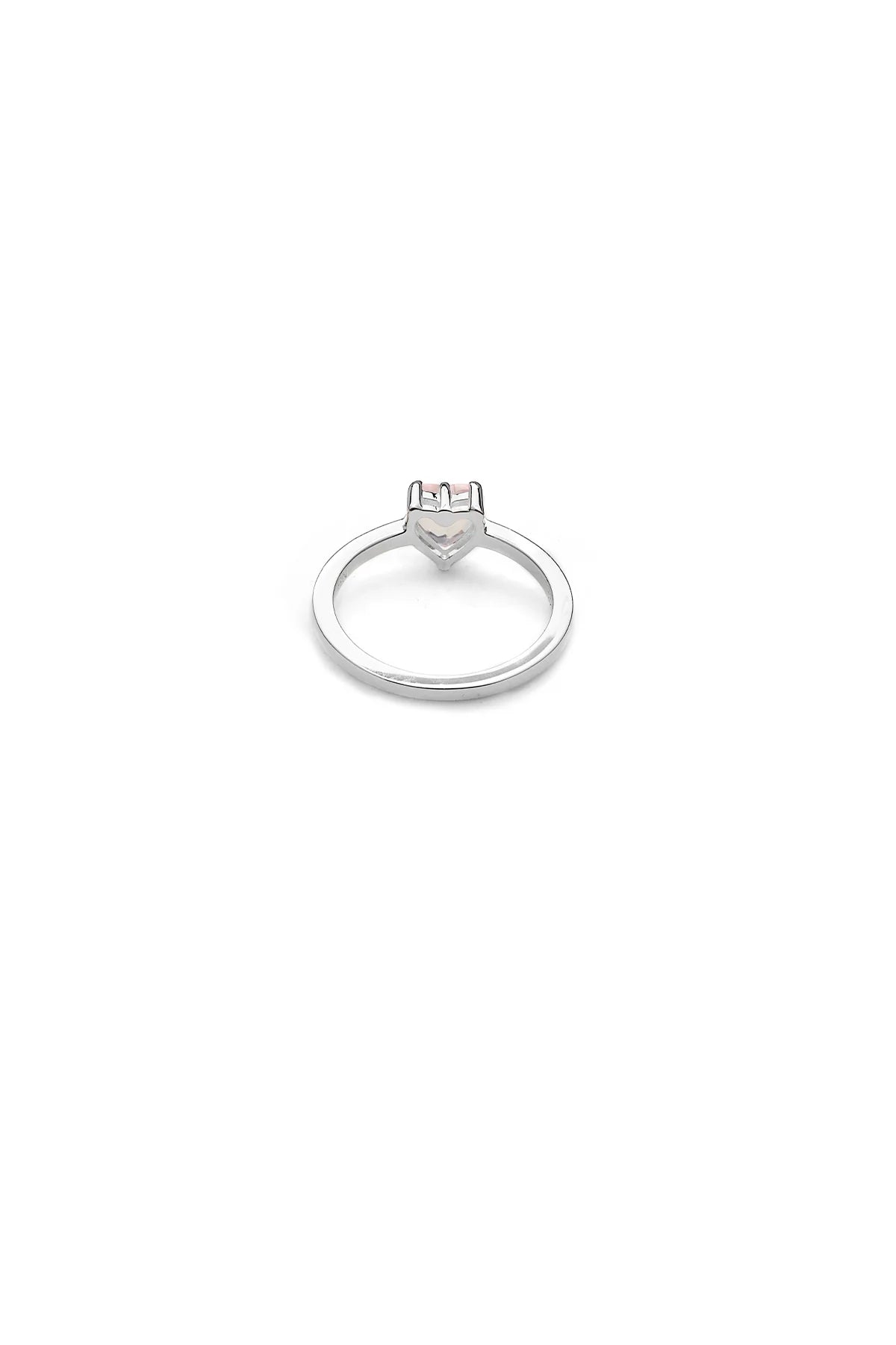 Stolen Girlfriends Club Rose Quartz Talon Ring in Silver