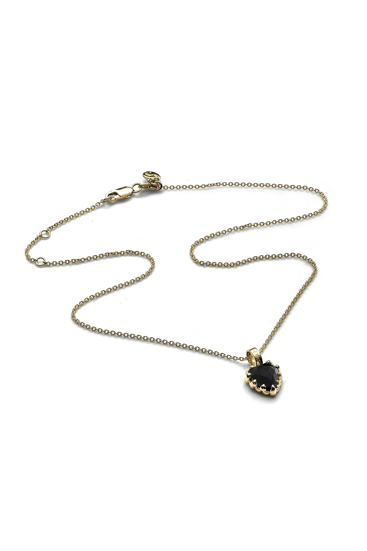 Stolen Girlfriends Club Mini Love Claw Necklace - Onyx Gold Plated