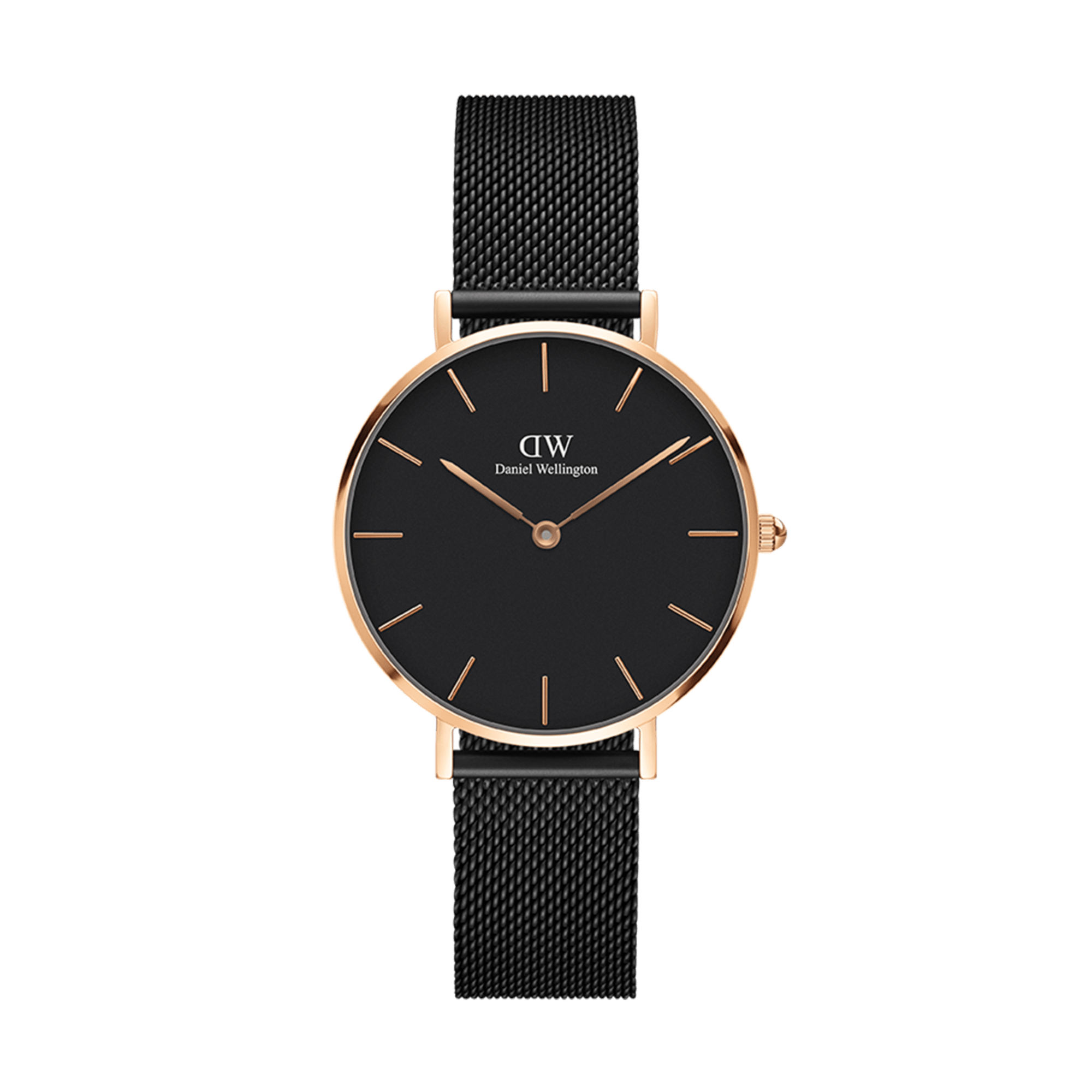 DW Petite Ashfield Watch in Rose Gold/Black - 28mm