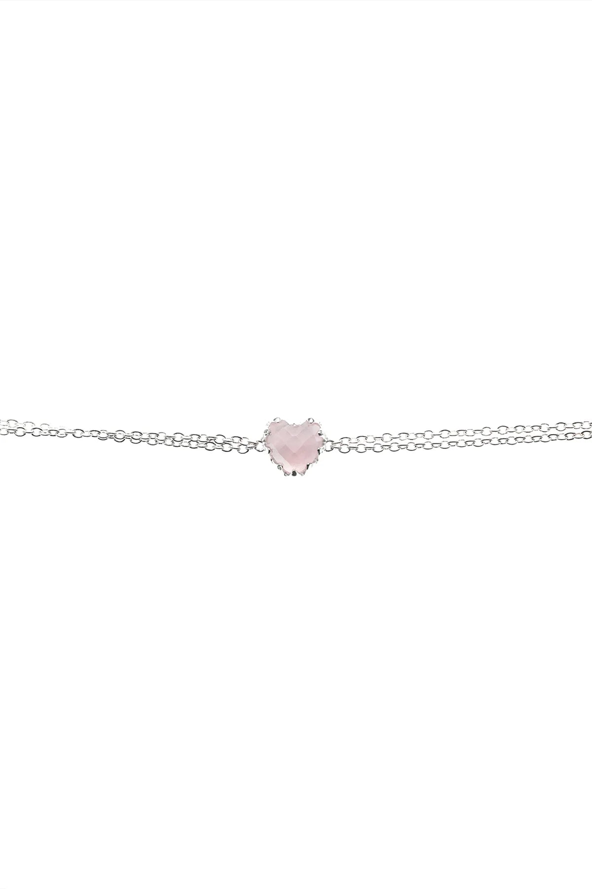 Stolen Girlfriends Club Love Claw Bracelet Rose Quartz