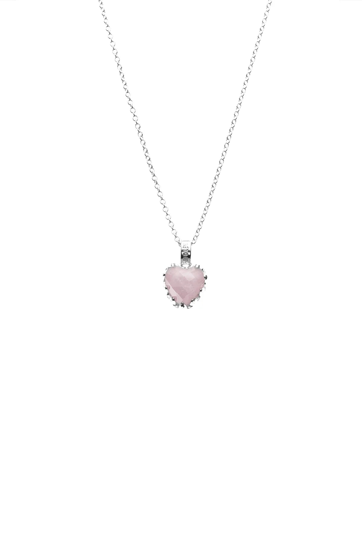 Stolen Girlfriends Club Love Claw Necklace Rose Quartz