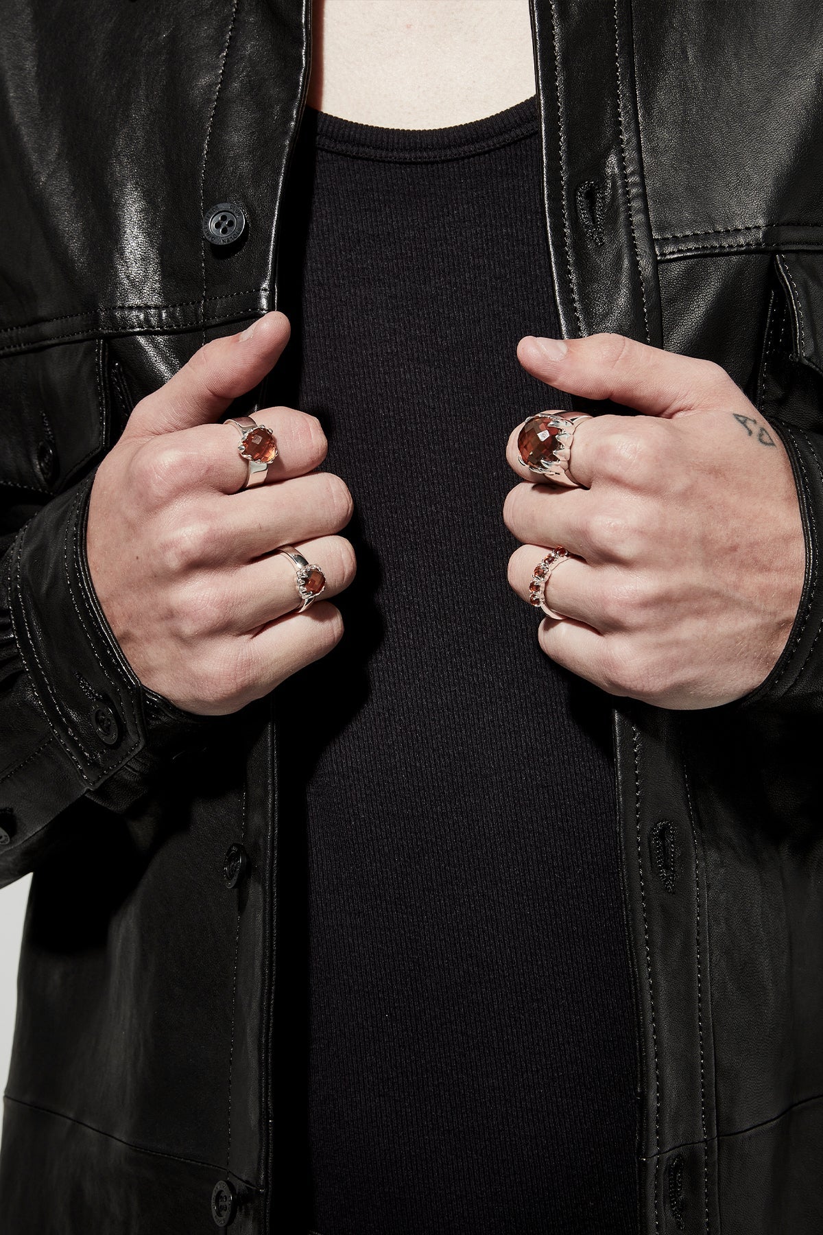 Stolen Girlfriends Club Halo Cluster Ring in Citrine
