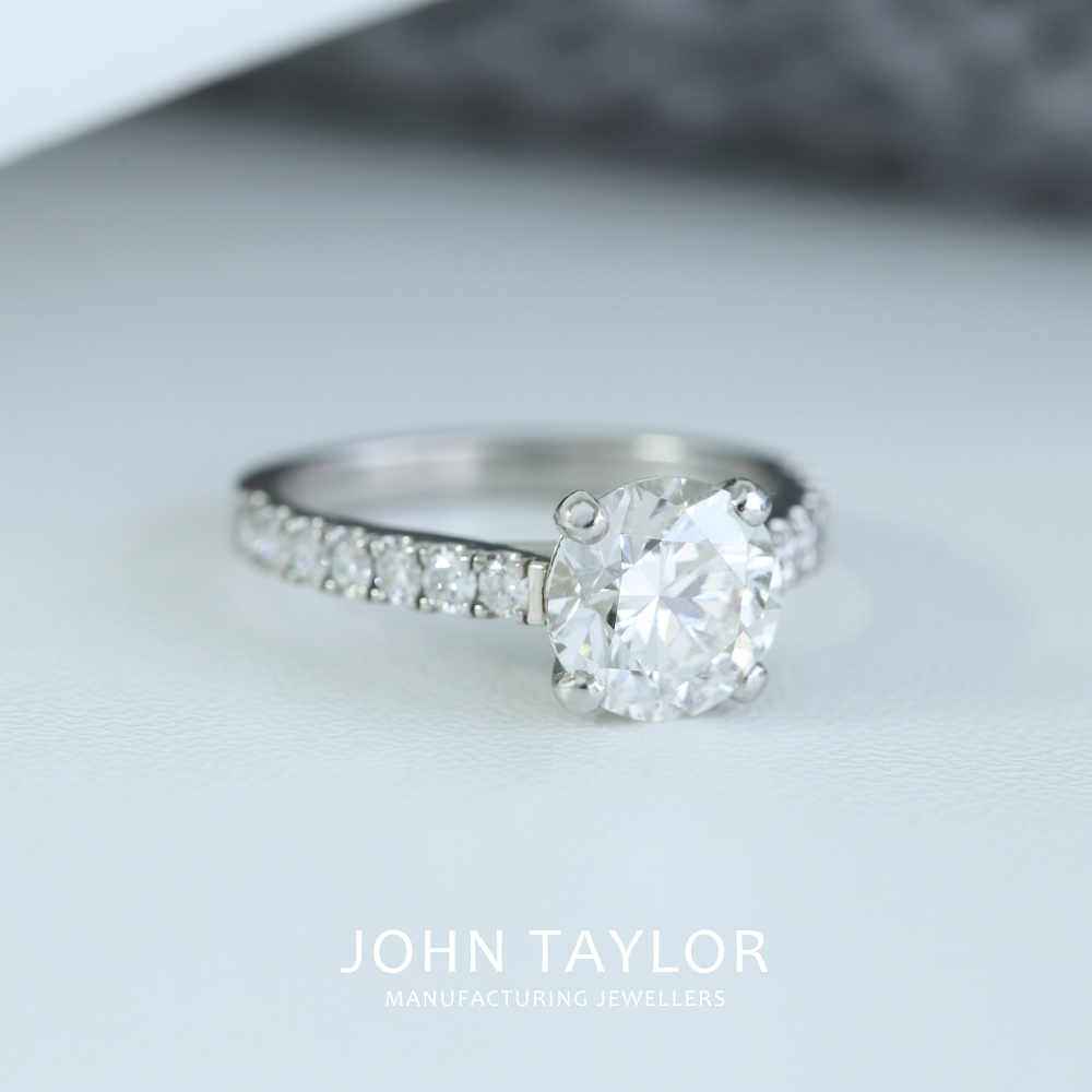 2ct Diamond Solitaire Platinum Ring