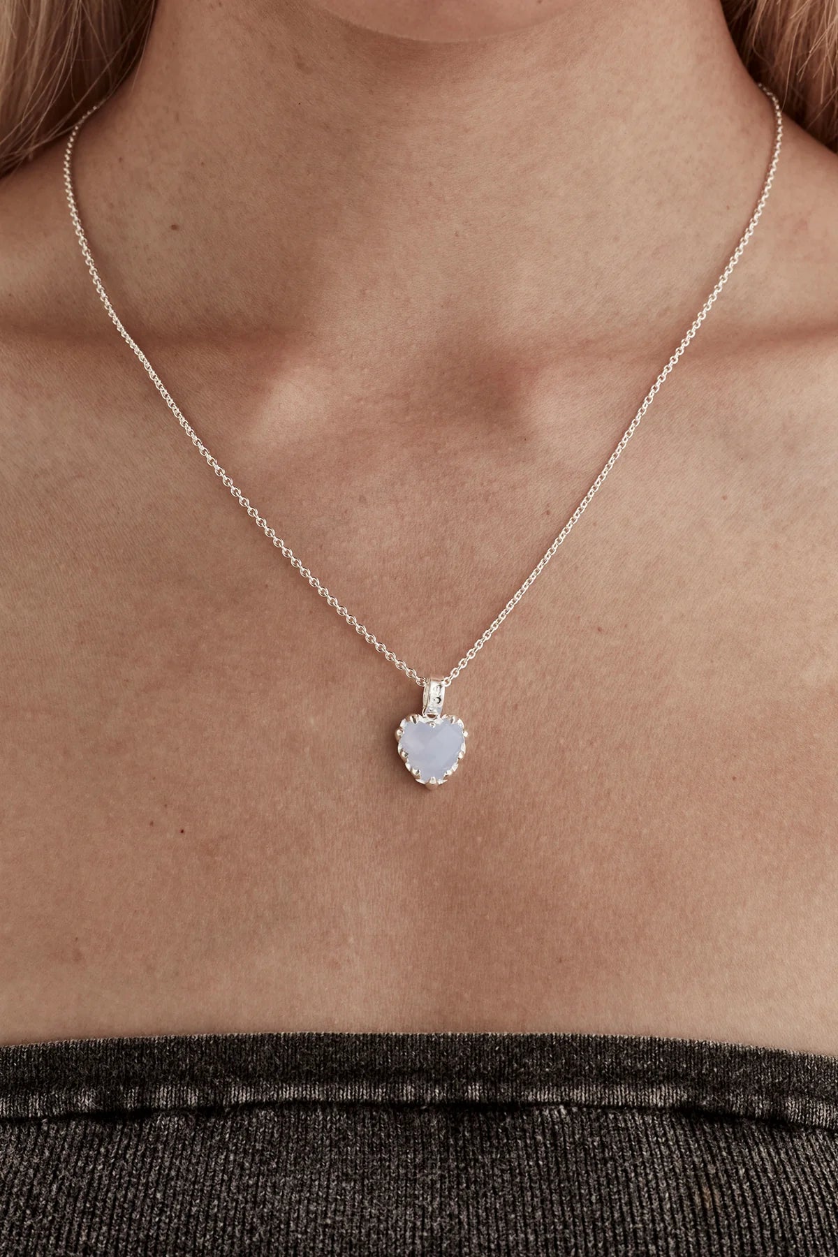 Stolen Girlfriends Club Love Claw Necklace Blue Lace Agate