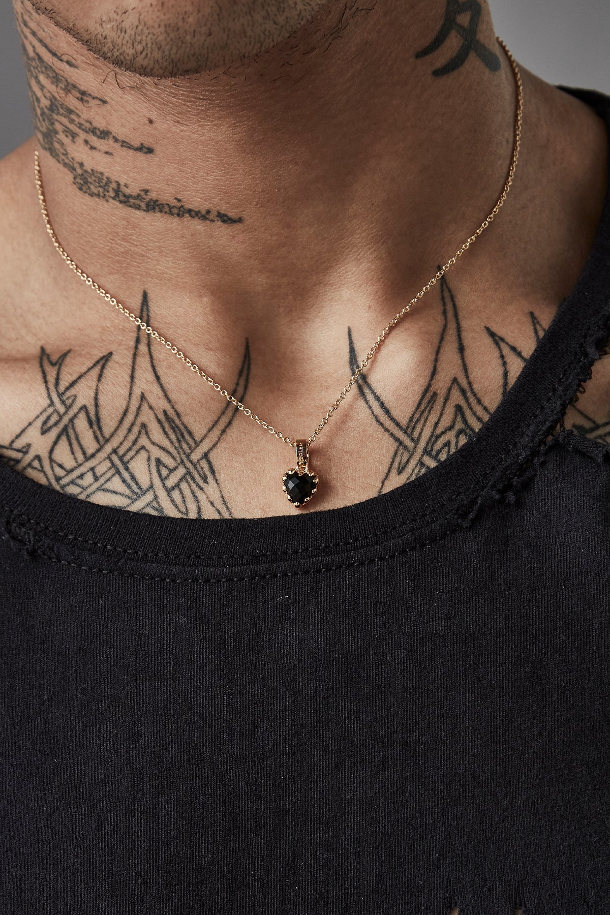 Stolen Girlfriends Club Mini Love Claw Necklace - Onyx Gold Plated