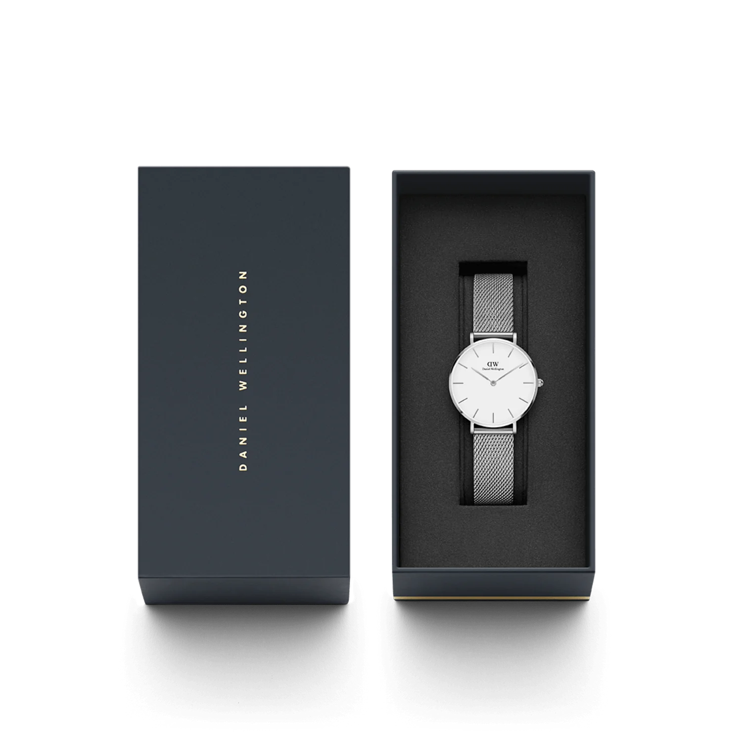 DW Petite Sterling Watch in Silver/White - 28mm