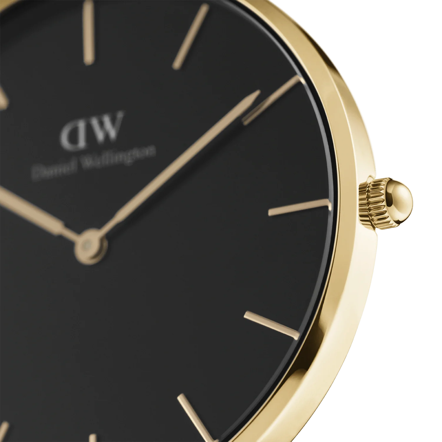 DW Petite Evergold Watch in Gold/Black - 28mm