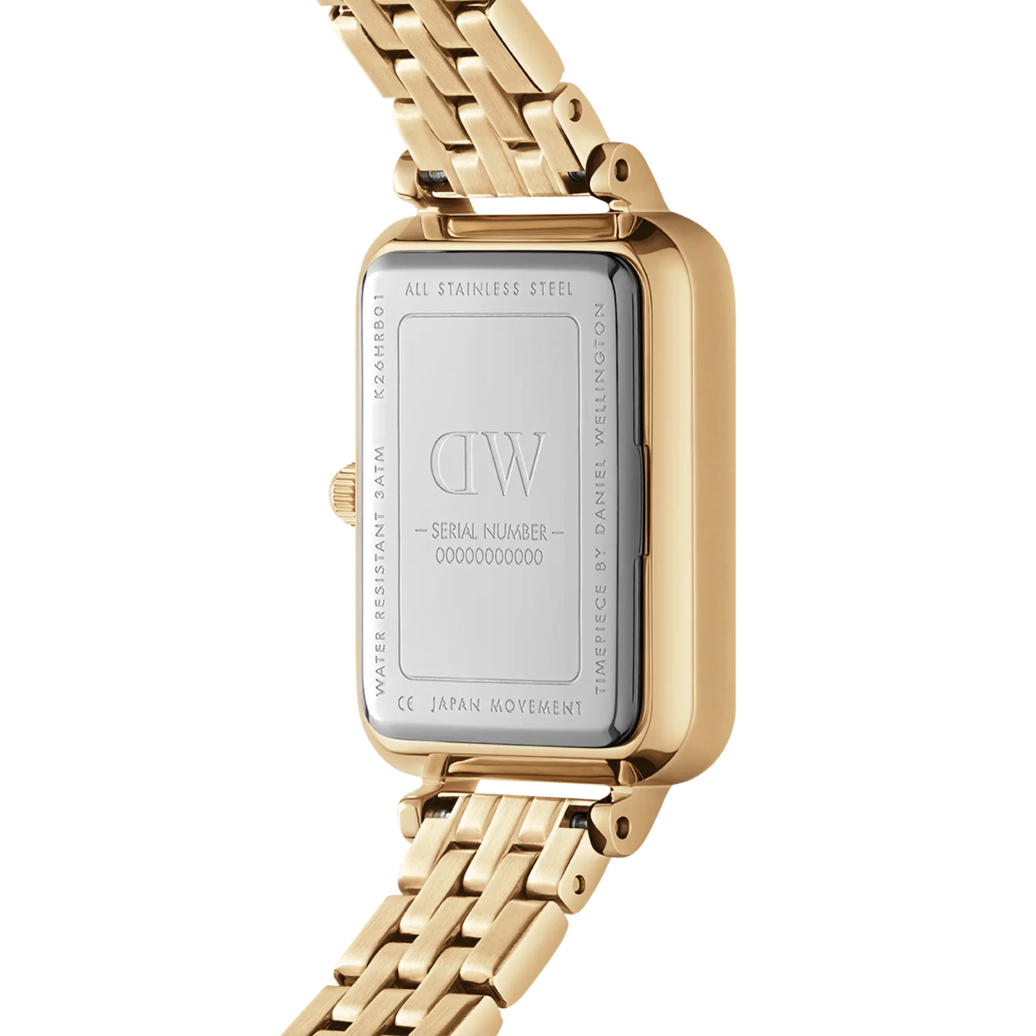 DW Quadro 5-Link Watch in Evergold - 20mm x 26mm